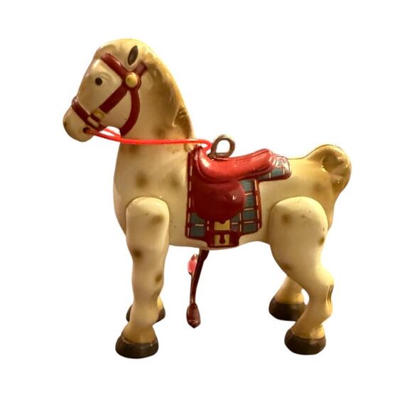 Vintage 1998 Hallmark Sidewalk Cruisers Die Cast Bronco Horse Christmas Ornament - Picture 2 of 6